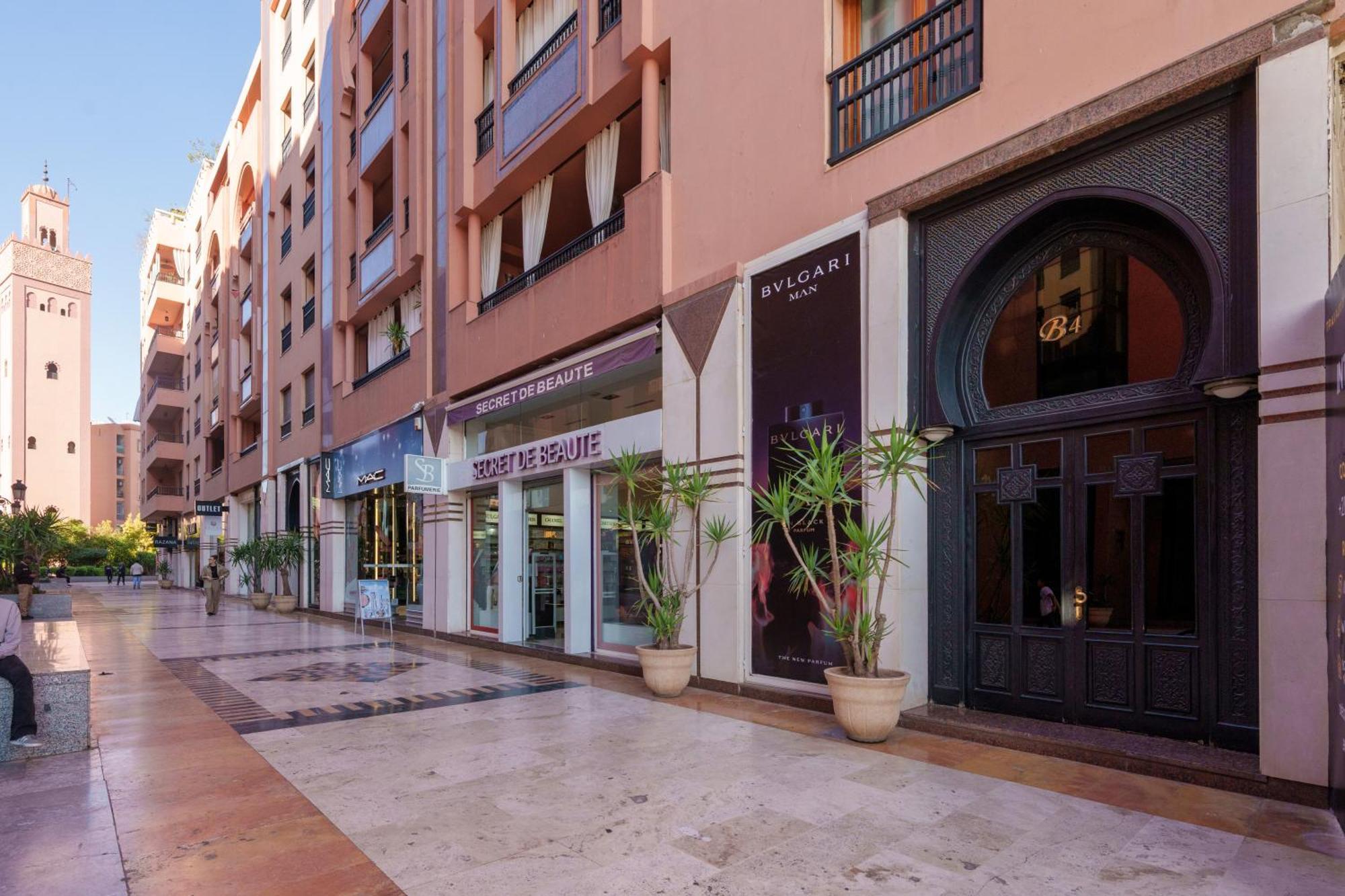 Appartement Haut Standing Gueliz Plaza Avec Vue มาร์ราเกช ภายนอก รูปภาพ