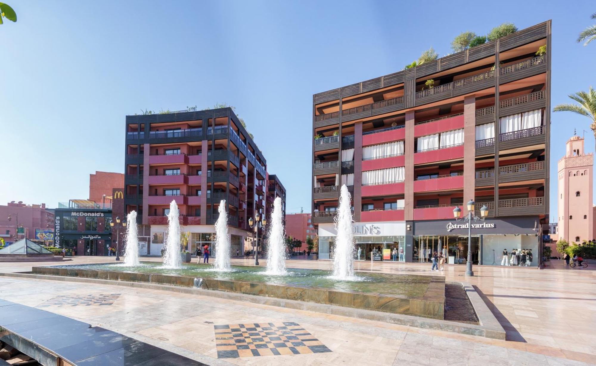 Appartement Haut Standing Gueliz Plaza Avec Vue มาร์ราเกช ภายนอก รูปภาพ